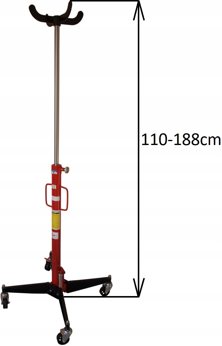 JACK CUTIE DE VITERE 500KG - CLEMĂ PICIOARE Înălțimea maximă de ridicare 192 mm