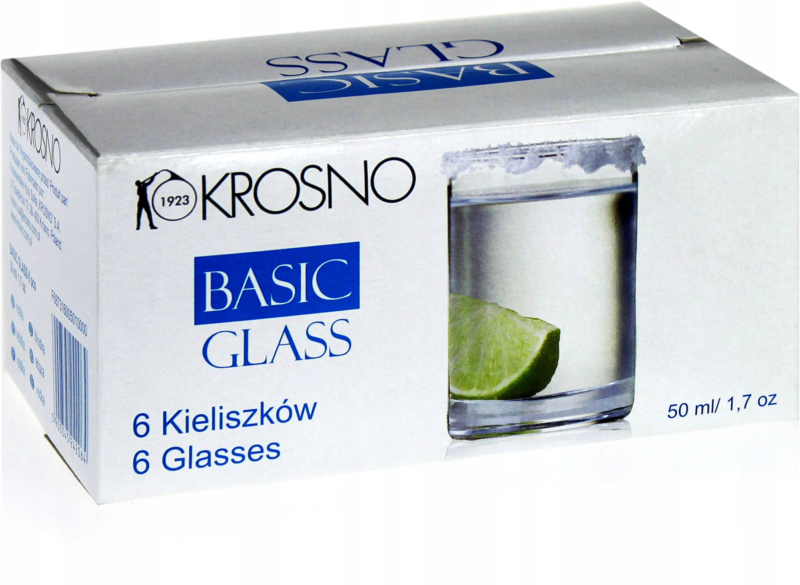

Miarki kieliszki shoty do wódki Basic Glass 50ml