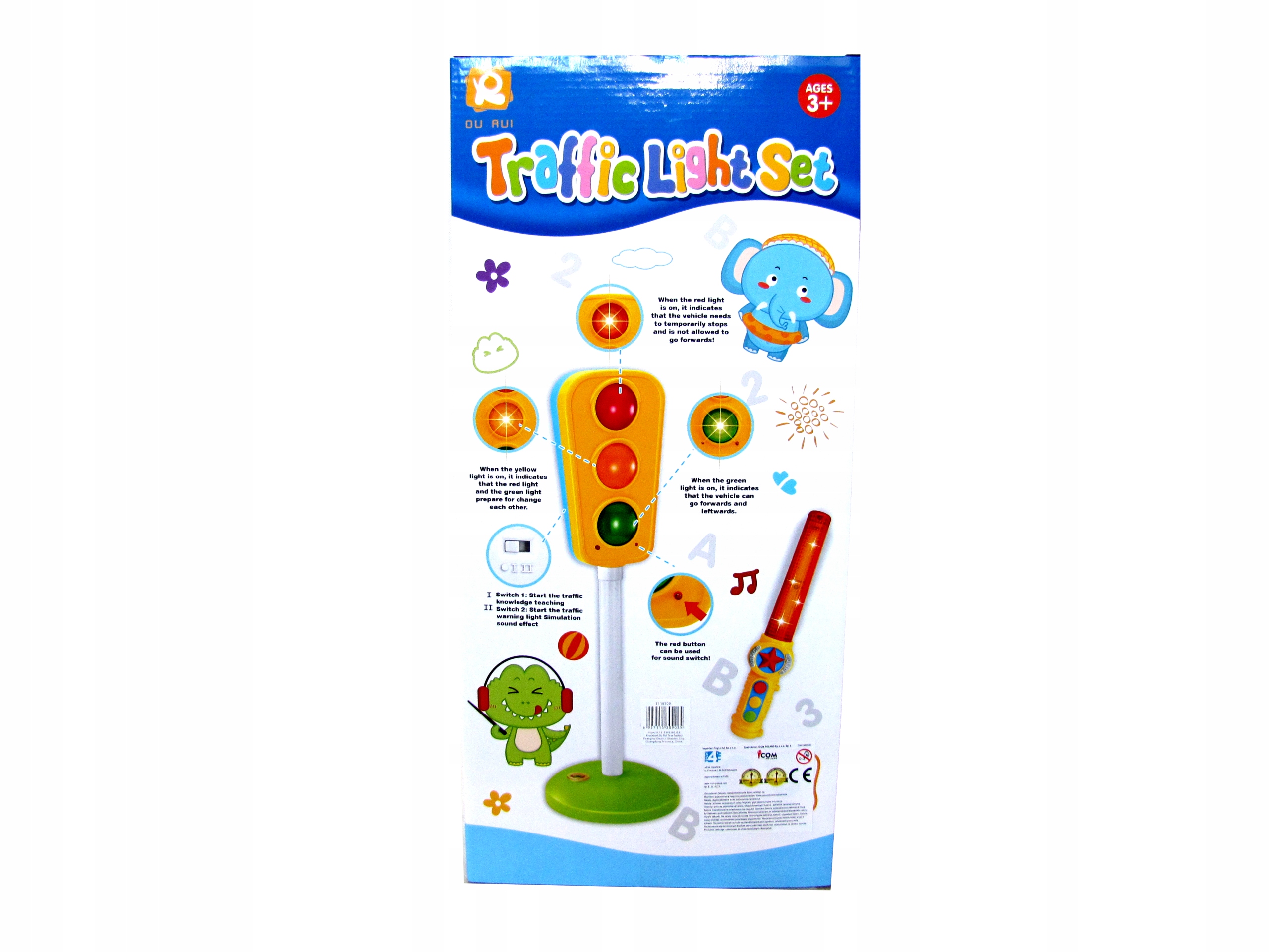 SYGNALIZACJA ŚWIETLNA SYGNALIZATOR ŚWIATŁA DŹWIĘKI Wiek dziecka 3 lata +