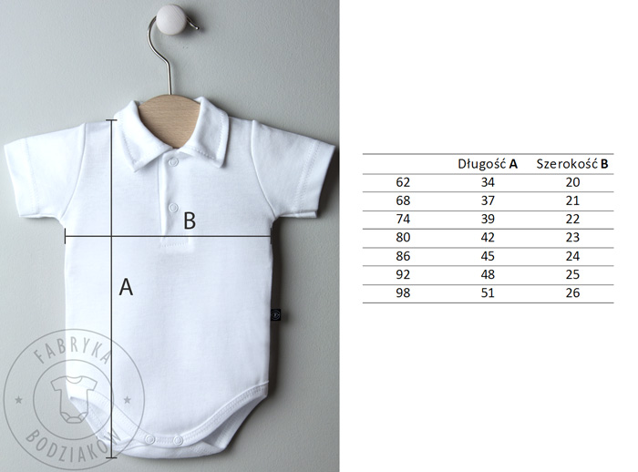 BODY polo na CHRZEST KRÓTKI rękaw KOSZULOBODY 98 Marka Inna marka