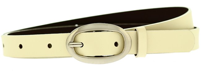 

Pasek Skórzany damski Ecru 1,8 CM Skóra Naturalna