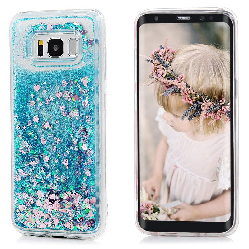 

Etui do Samsung Galaxy A31 Płynny Brokat Serca