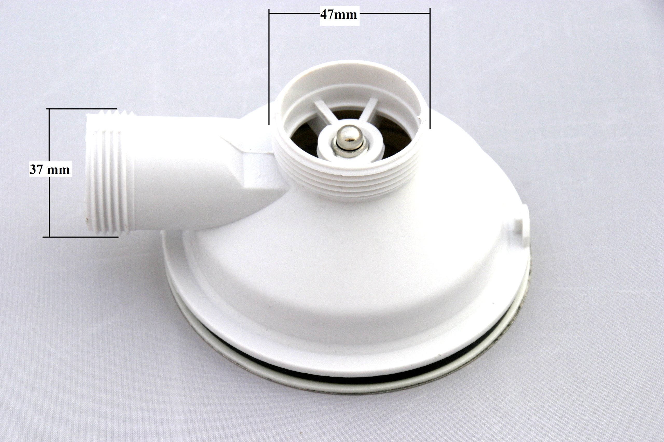 DUŻE SITO Z PRZELEWEM I RURKĄ ŁĄCZĄCĄ SYFON 90 Marka BiM Wodooszczędne
