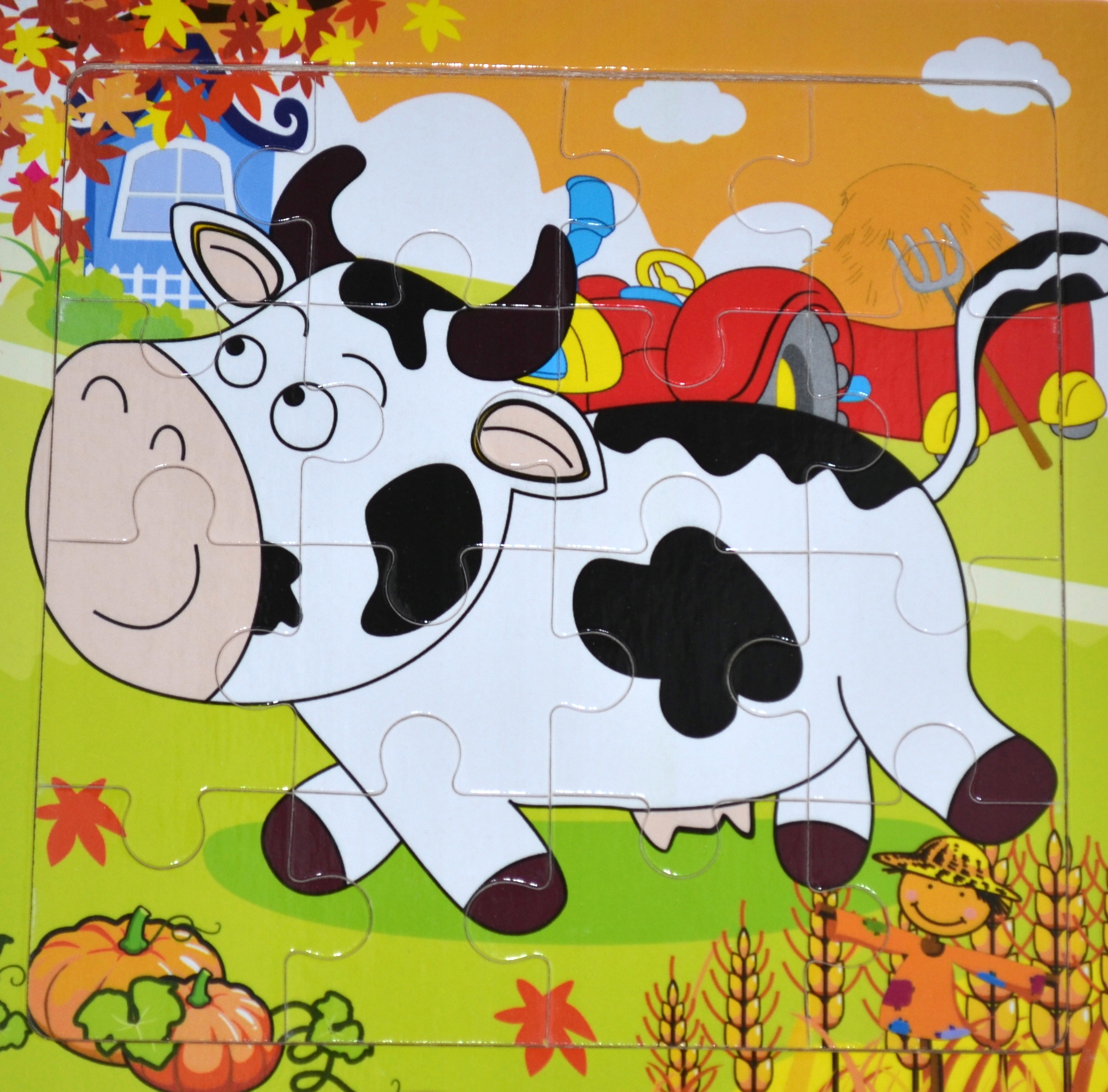 

Edukacyjne Puzzle Drewniane 16 el. z obrazkiem