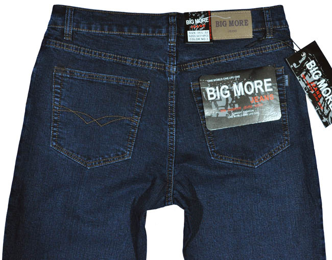 Spodnie męskie dżinsowe jeans Big More BM002 L36 pas 106 cm 42/36 Kolor niebieski