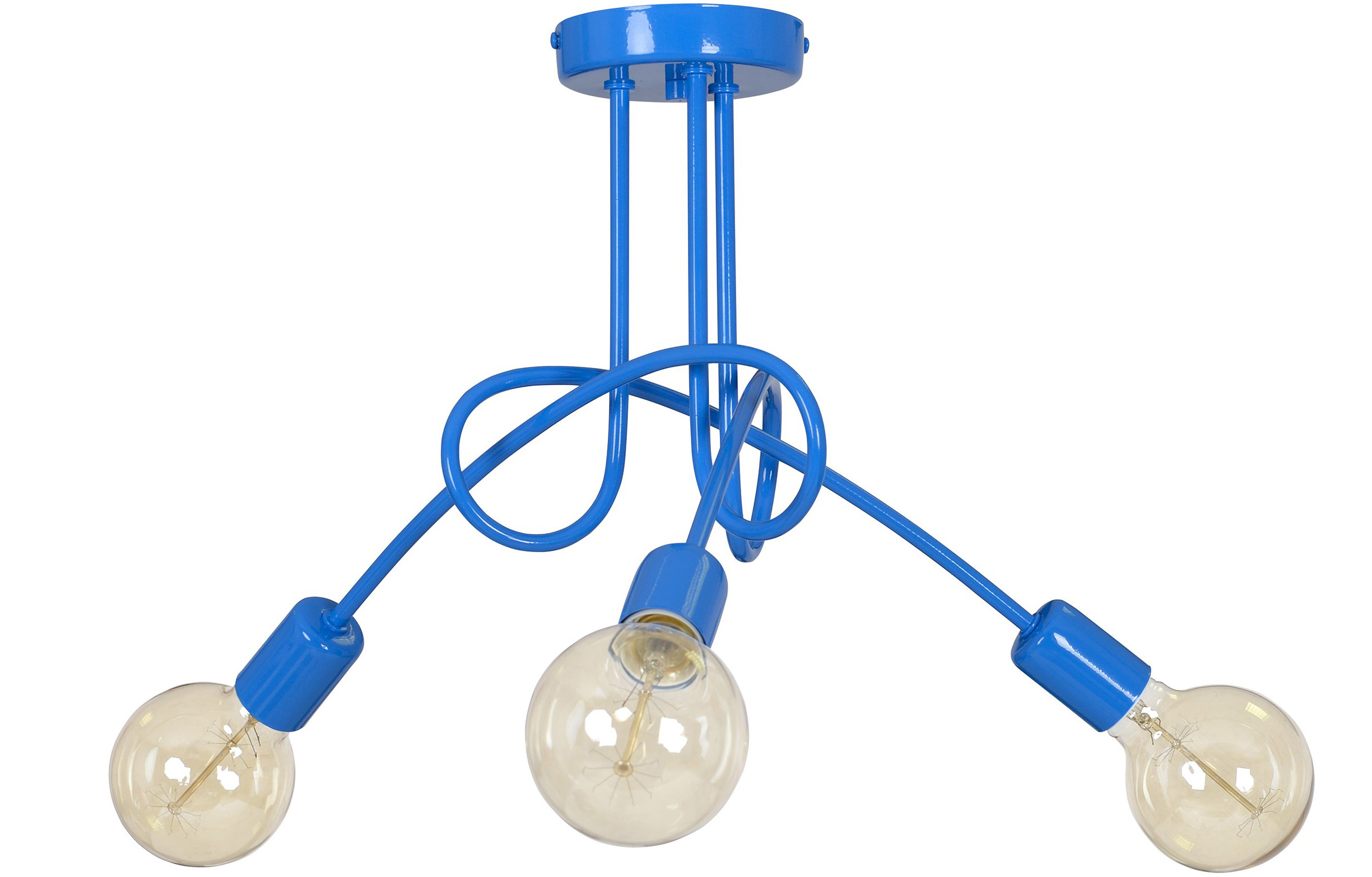 LAMPA SUFITOWA ŻYRANDOL WISZĄCA EDISON 9 KOLORÓW Głębokość 48 cm