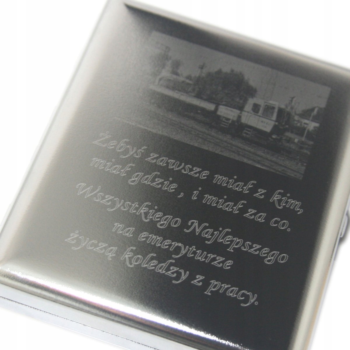 Портсигар Гладкая +ГРАВЕР Графика и Текст