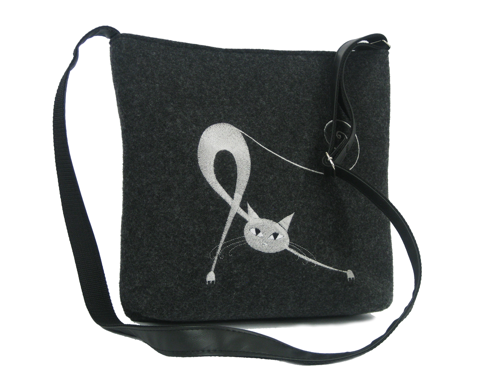 -30% DUŻA FILCOWA LISTONOSZKA FOLK TOREBKA FILCOWA Materiał dominujący filc