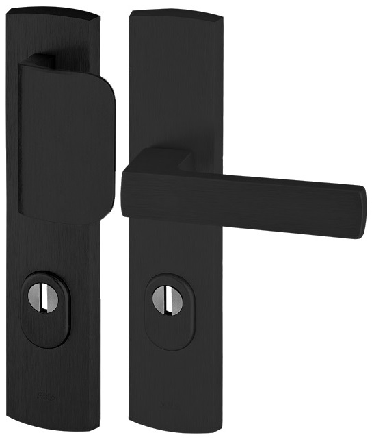 Kľučka-držiak Apollo Premium Flex Axa čierna 92 mm