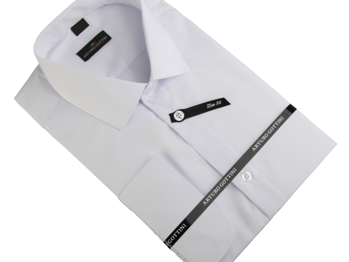 KOSZULA BIAŁA GŁADKA 37/38 182-188 SUPER SLIM Rozmiar kołnierzyka 38