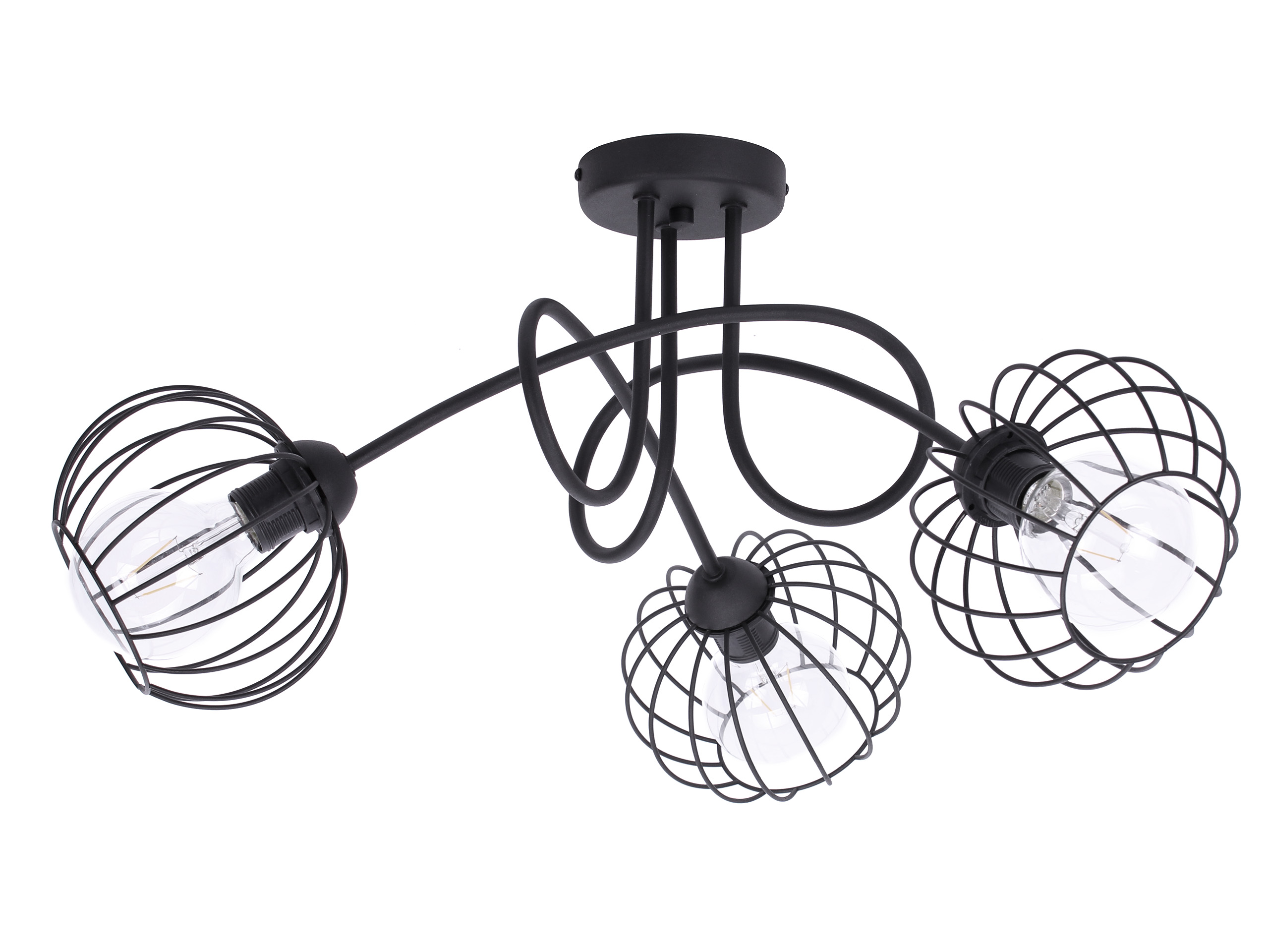 Lampa Závesná Luster Trojitá Moderná Loft Edison E27