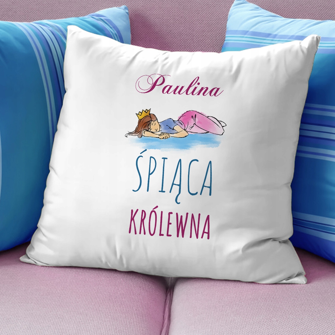 Poduszka z personalizacją PREZENT dla ŚPIOCHA Marka ePrezenty