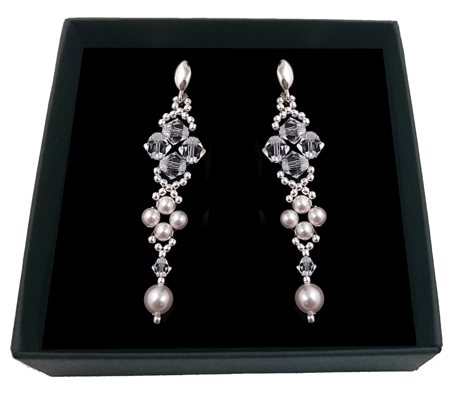

Kolczyki z kryształów i pereł Swarovski 1926