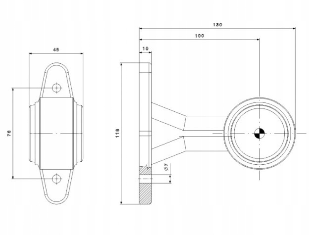 LAMPA OBRYSOWA LED ROGOWA FT-009 B FRISTOM Numer katalogowy części FT-009 B LED