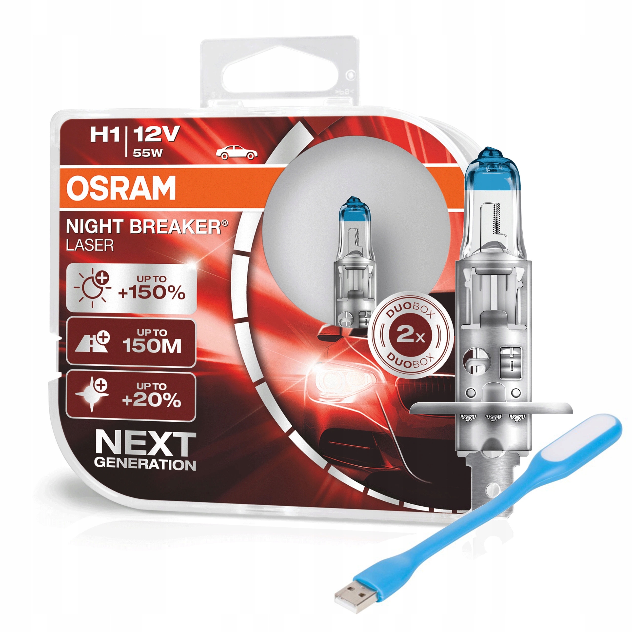 Osram H1 Night Breaker Laser +150% Next Generation 64150NL-HCB za 69,99 zł  z Warszawa -  - (7608547285)