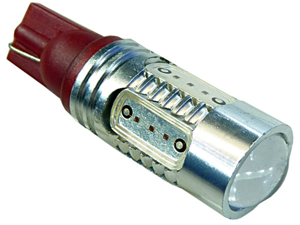 

Mocna żarówka Led T10 w5w w16w 12v 24v czerwona Rs