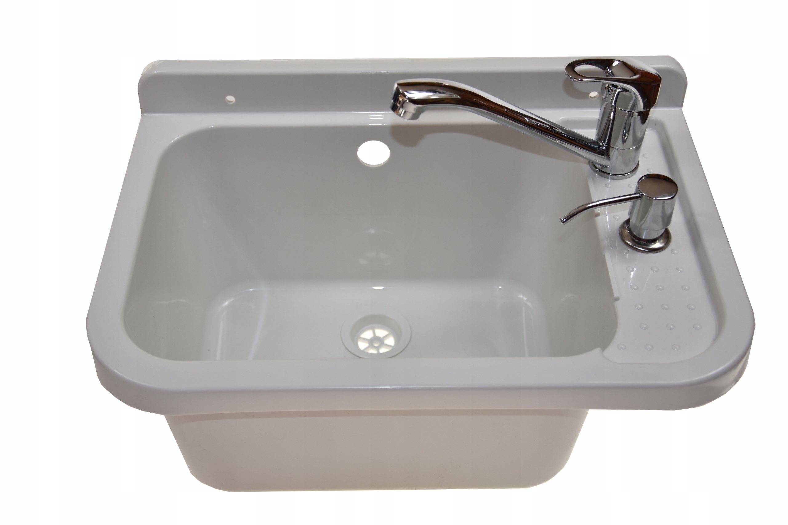 

Zlew Gospodarczy Komora 60cm + bateria/dozownik