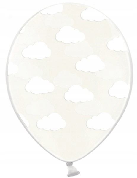 

Balony 30cm, Chmurki, Crystal Clear