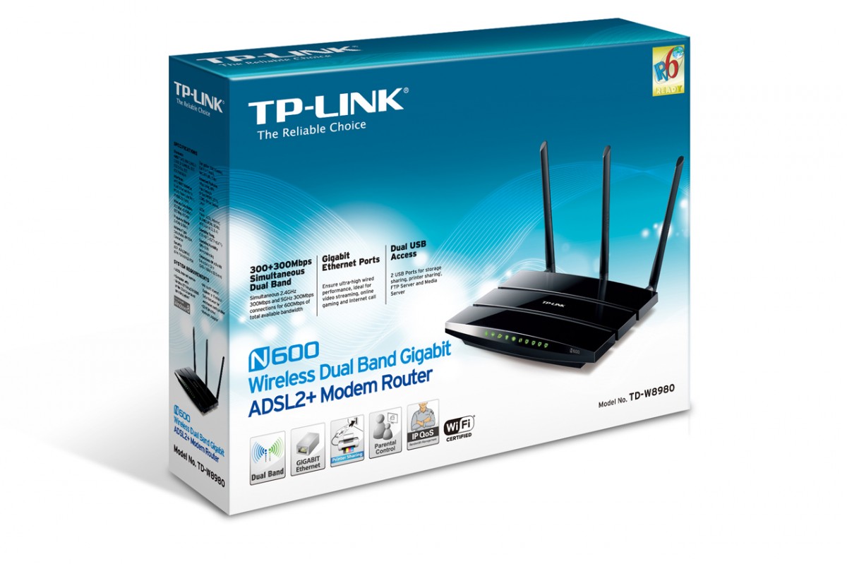 Router TP-Link TD-W8980 802.11n (Wi-Fi 4)