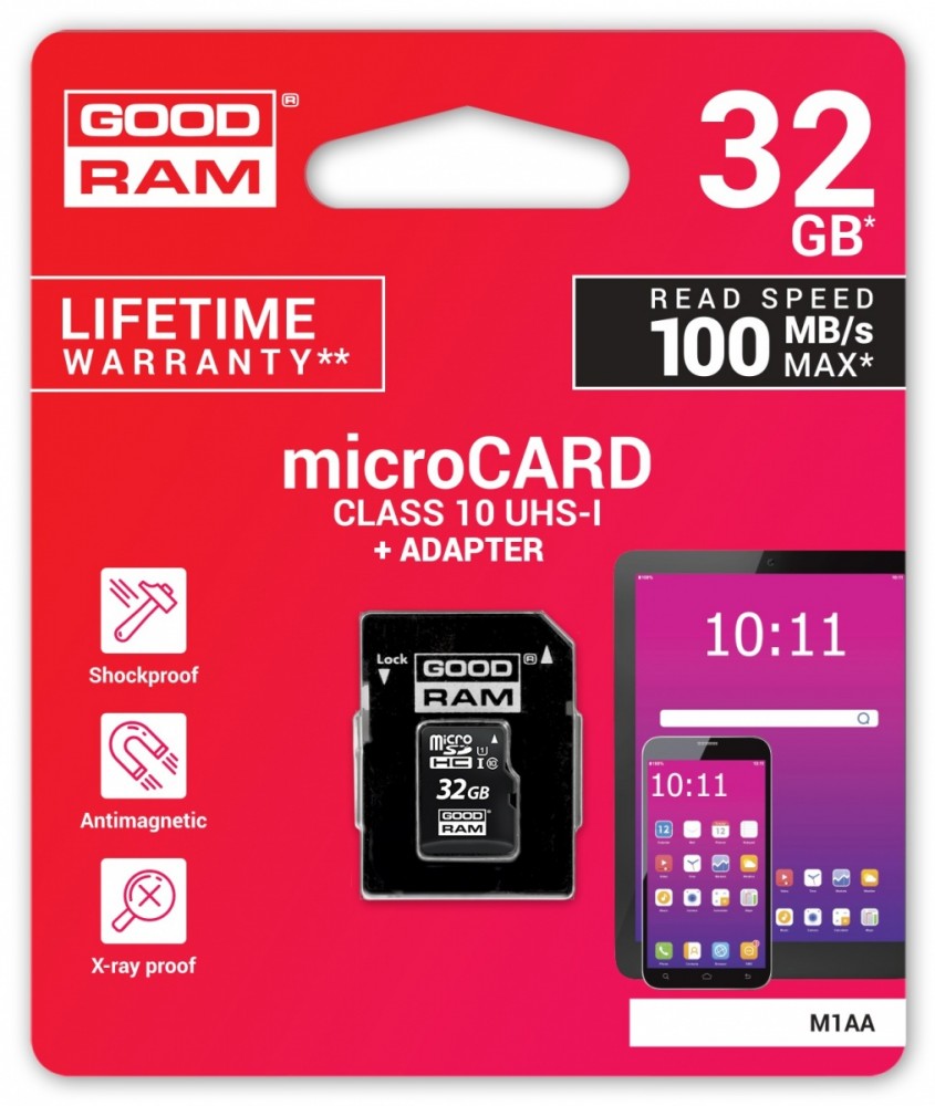 

Karta pamięci microSDHC 32GB CL10 adapter