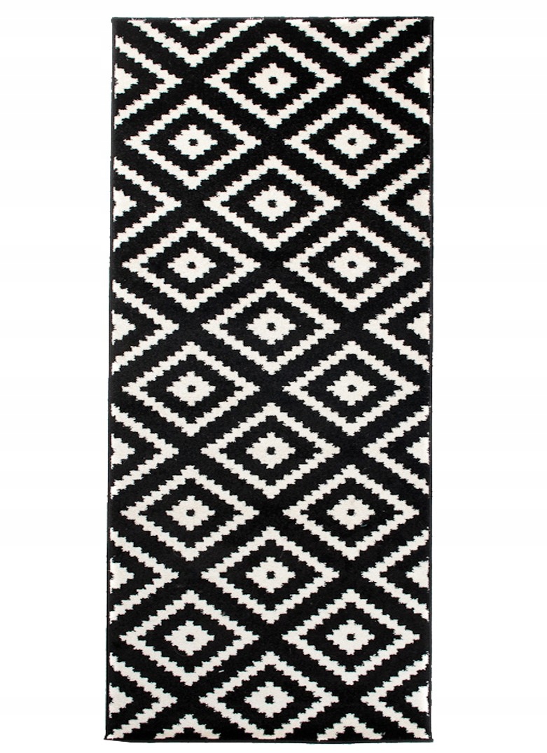 

Dywan Chodnik Maroko 80x200 Fryz Romby l85bl