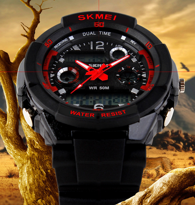 SKMEI SPORTOWY ZEGAREK S-SHOCK MĘSKI WODOODPORNY Płeć mężczyzna