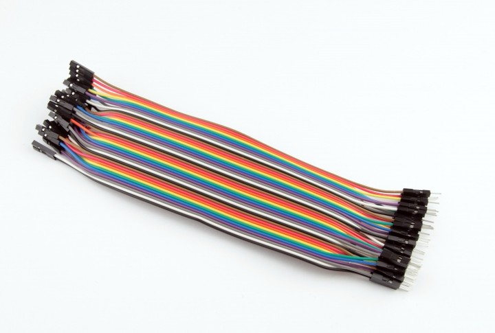 

Przewody kable zworki męsko żeński 10szt 20cm