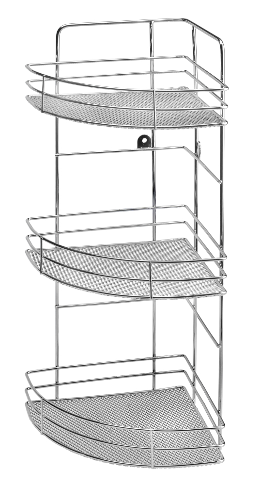 PÓŁKA 3 POZIOMOWA PIĘTRA STALOWA KOSZ ŁAZIENKI SZAFKA ŁAZIENKOWA ROGOWA 48