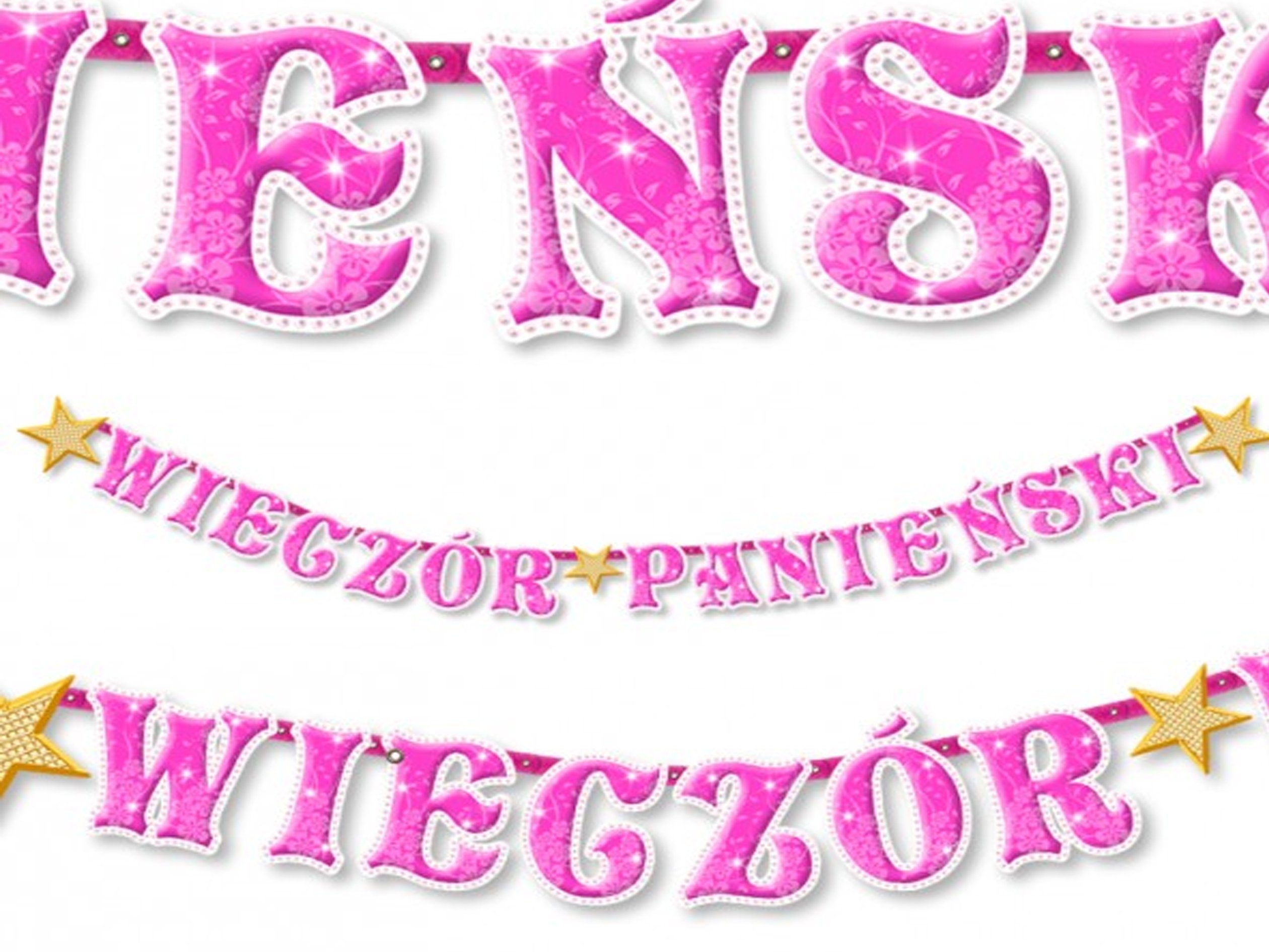 

Baner na Wieczór Panieński 210cm do dekoracji