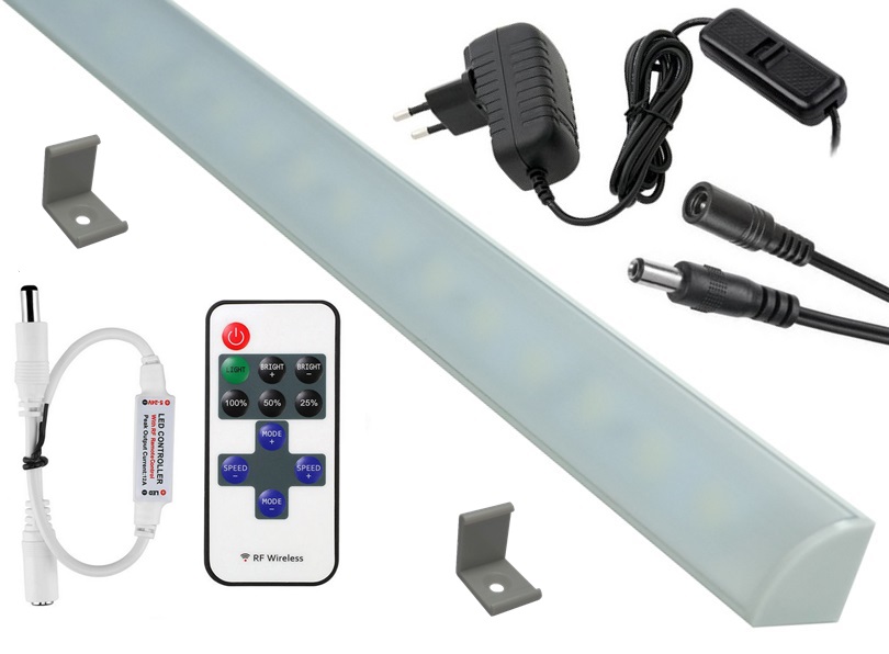 Led podszafkowa listwa blat narożna 150cm Pilot