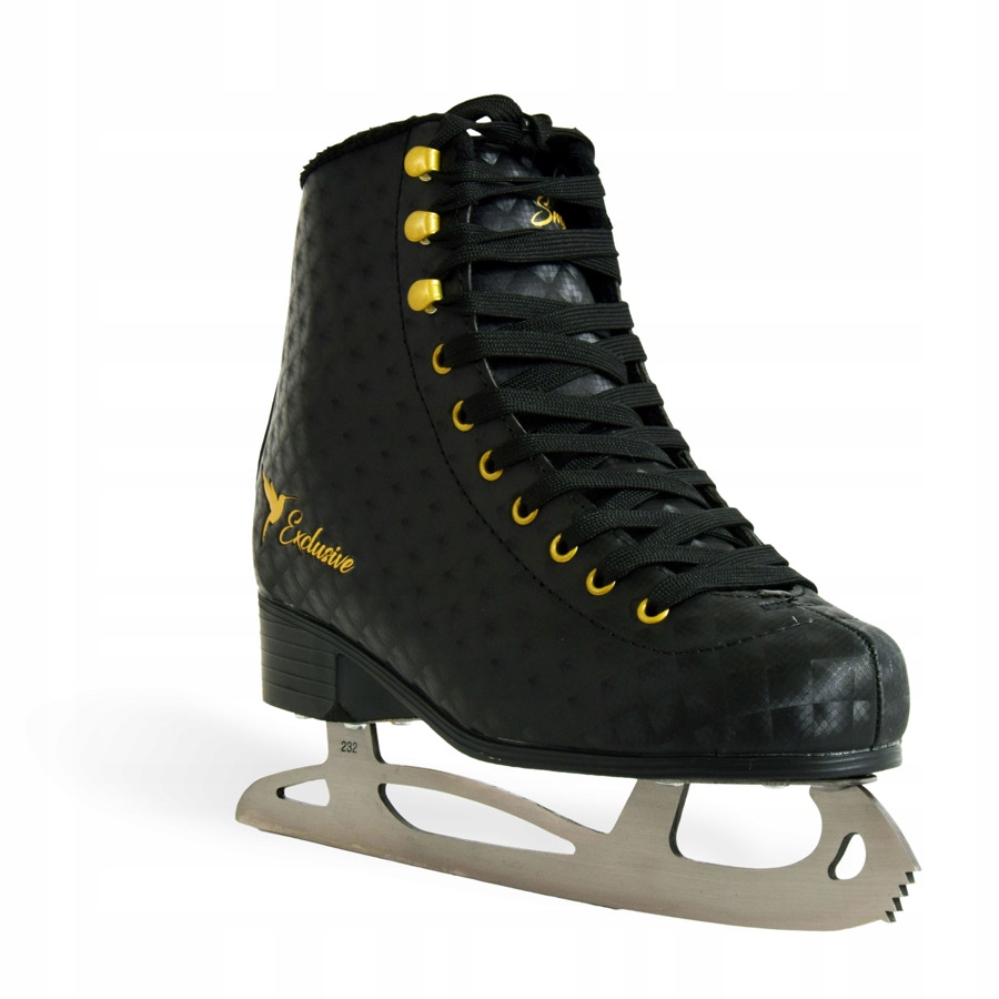 Łyżwy figurowe Smj Sport Exclusive Czarne z futerkiem roz. 41