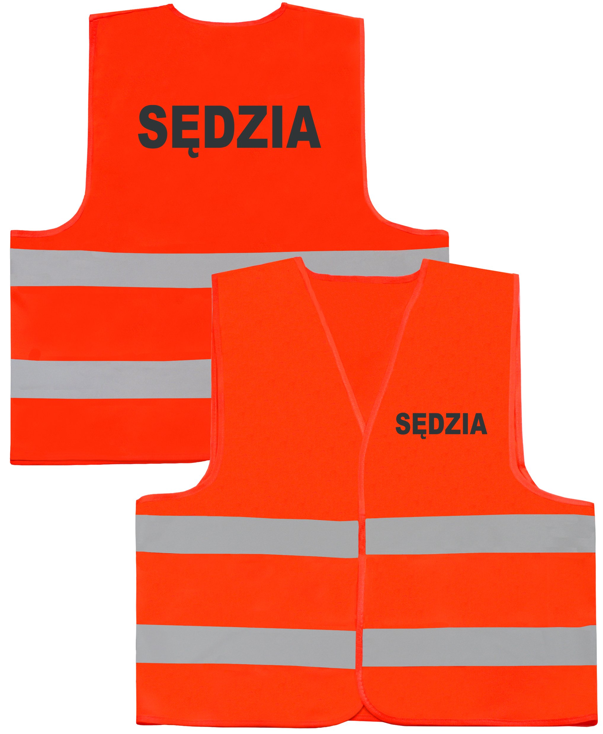 

Koszulka Odblaskowa Kamizelka Sędzia 2x Nadruk 3XL