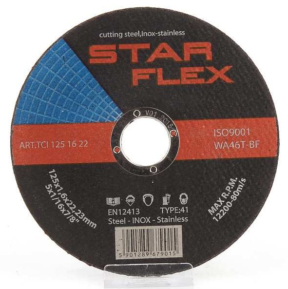 TARCZA DO CIĘCIA STALI,NIERDZEWNA,INOX 125x1,6