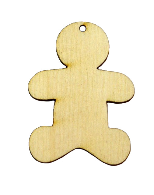 Pierniczek z drewna zawieszka święta 10cm