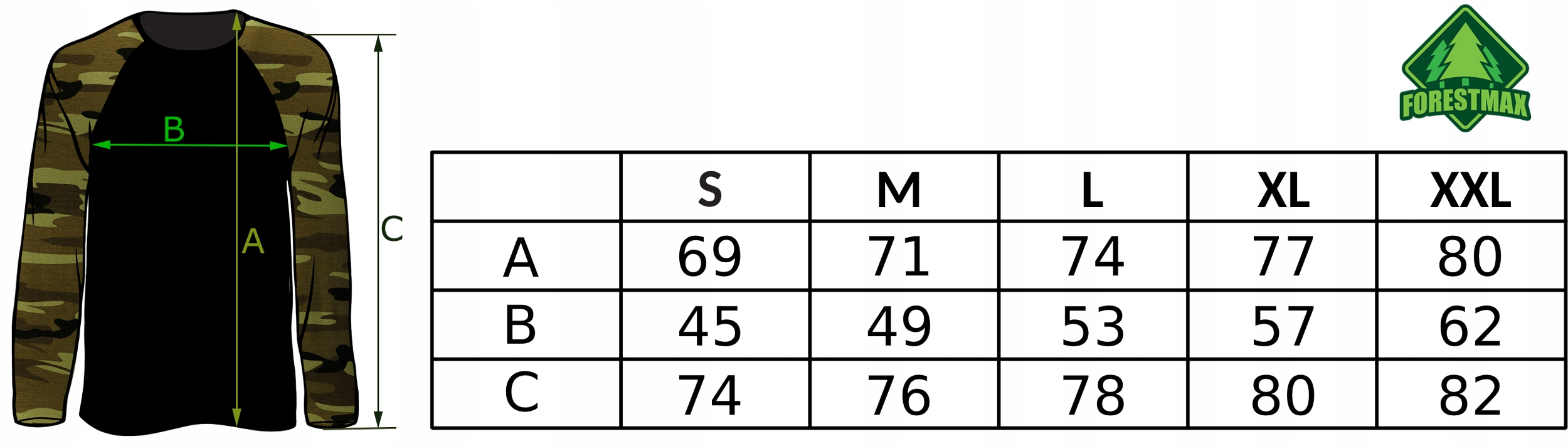BAWEŁNIANA KOSZULKA LONG SLEEVE KAMUFLAŻ MORO - M Wzór dominujący moro
