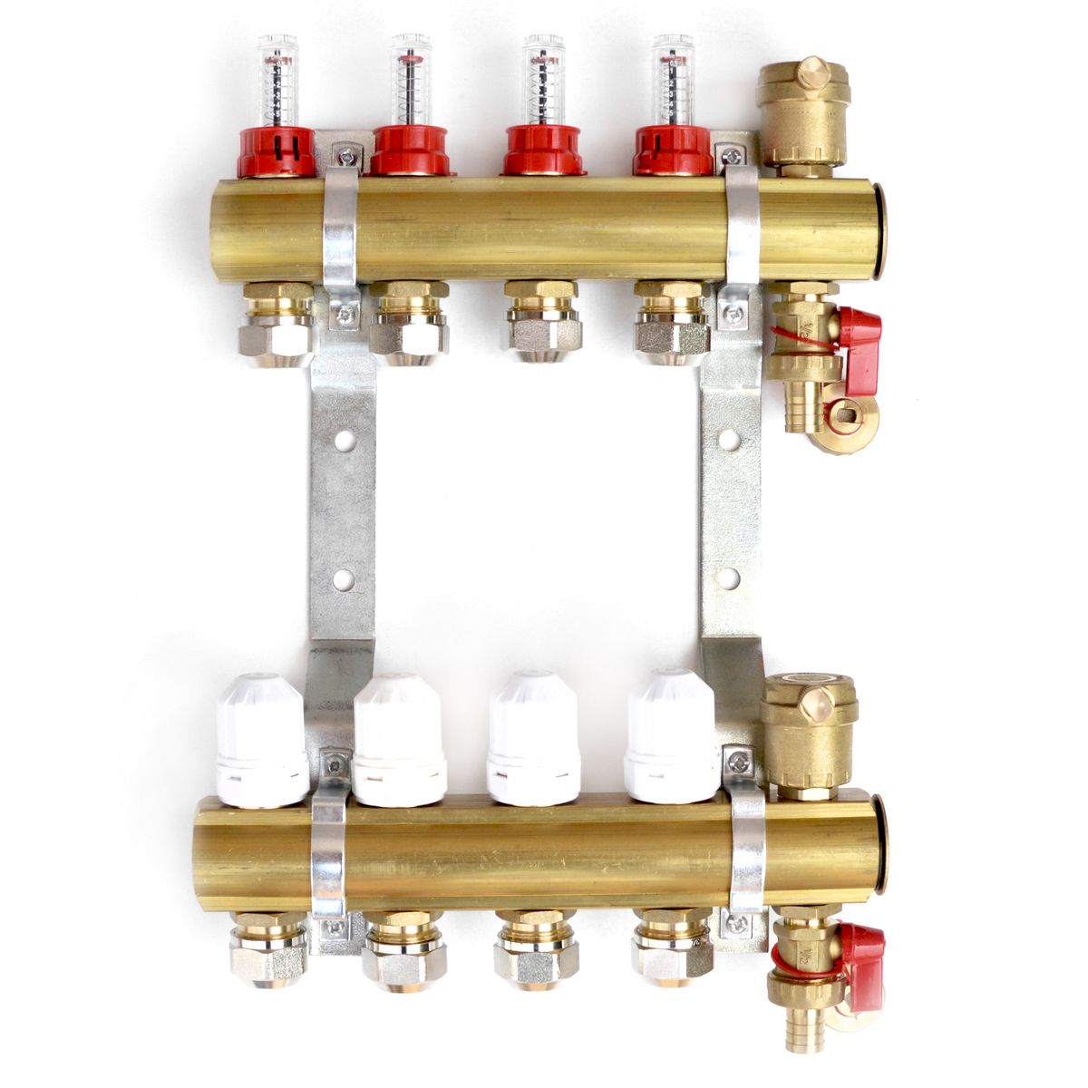 ROZDZIELACZ OGRZEWANIA PODŁOGOWEGO 3 OBIEGI PODŁOGÓWKA Z PEX ADAPTERAMI 16