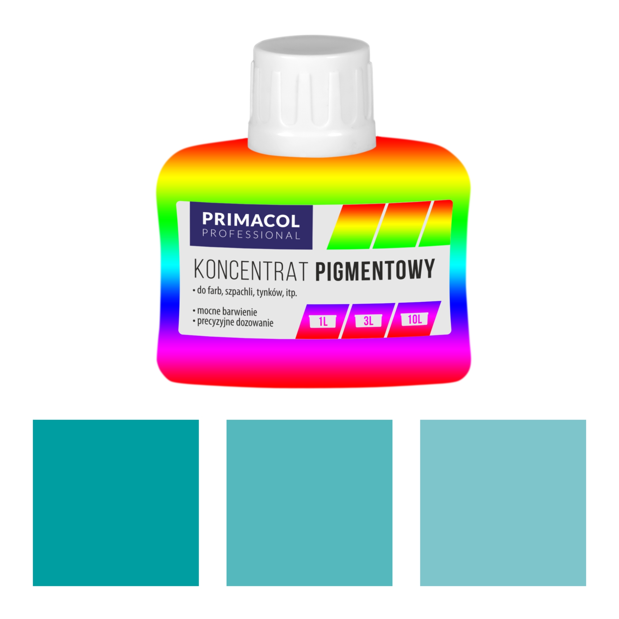 

Koncentrat Pigment do Farb i Tynków 80ml turkusowy