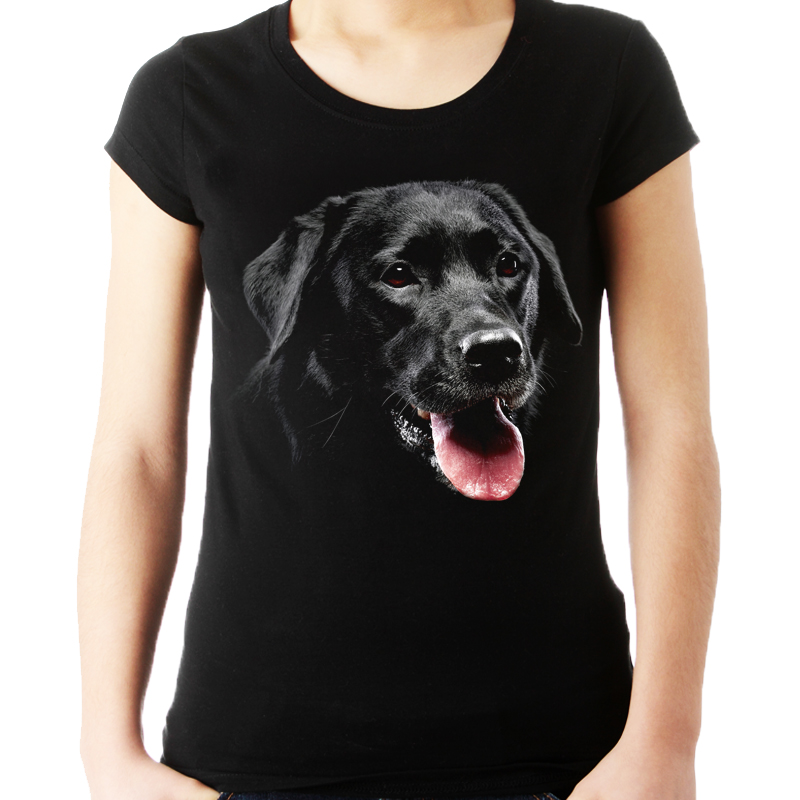 

Koszulka z psem labradorem czarnym bluzka Hq -XL