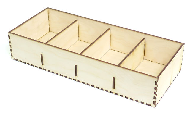 PUDEŁKO z 4 PRZEGRÓDKAMI ORGANIZER DECOUPAGE KZ86 Kod producenta KZ86