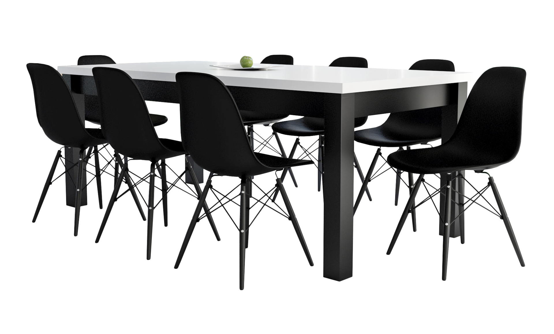 skladací stôl 90/170 250 + 8 stoličiek