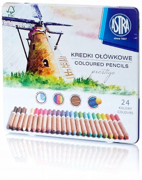 

Kredki Ołówkowe 24k Prestige z drewna cedrowego