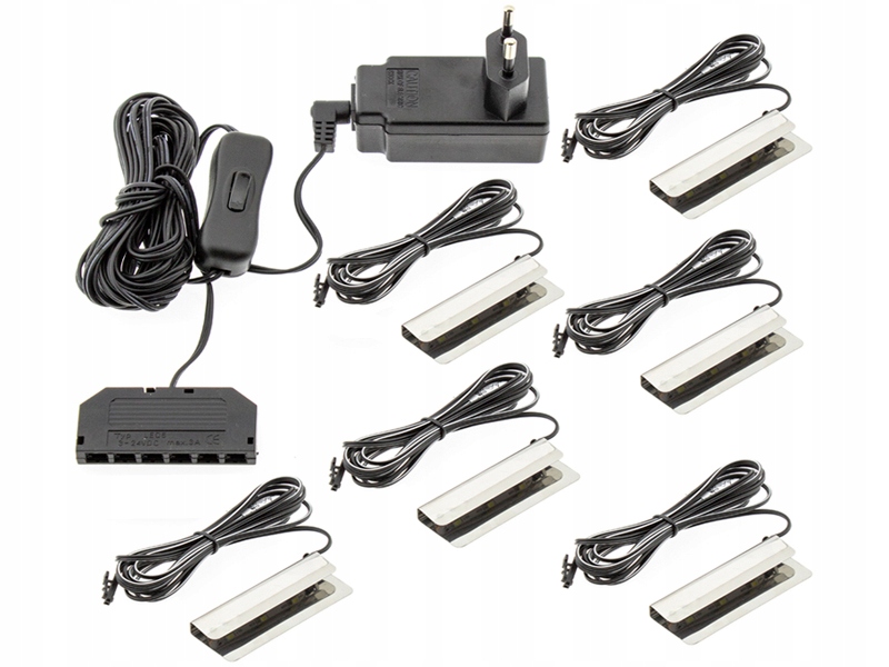 

6x Klips Led oświetlenie barku zasilacz Pro