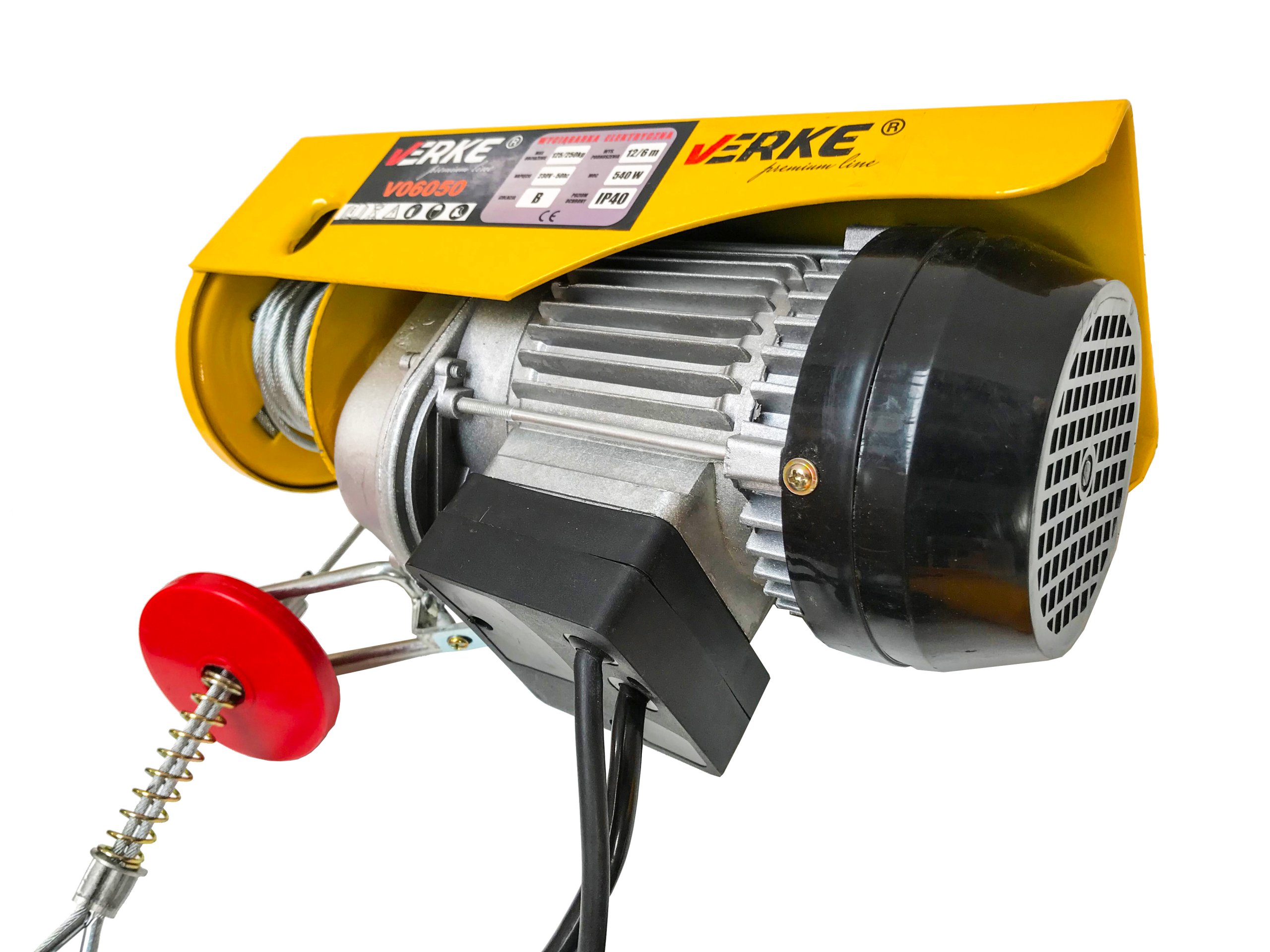 WYCIĄGARKA ELEKTRYCZNA BUDOWLANA 230V WCIĄGARKA LINOWA NA LINĘ 250KG 540W EAN (GTIN) 5902963496027