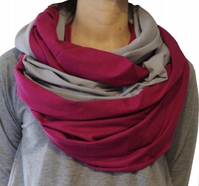 Komin szal tuba tunel bezszwowy dzianina bawełna Model PTIFI