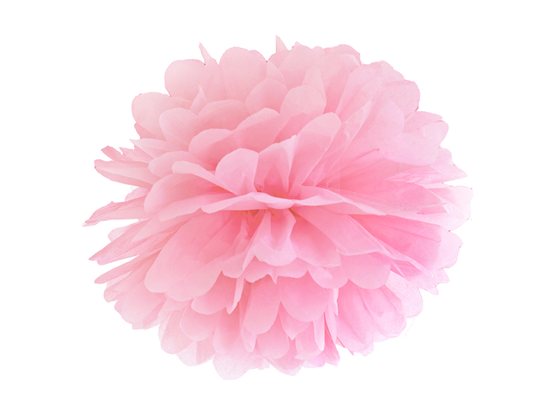 

Pompon bibułowy 35cm Róż Jasny pompony dekoracja