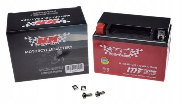 YTX9-BS - Аккумулятор WM MOTOR YTX9-BS гель HONDA CBR_600 F4i