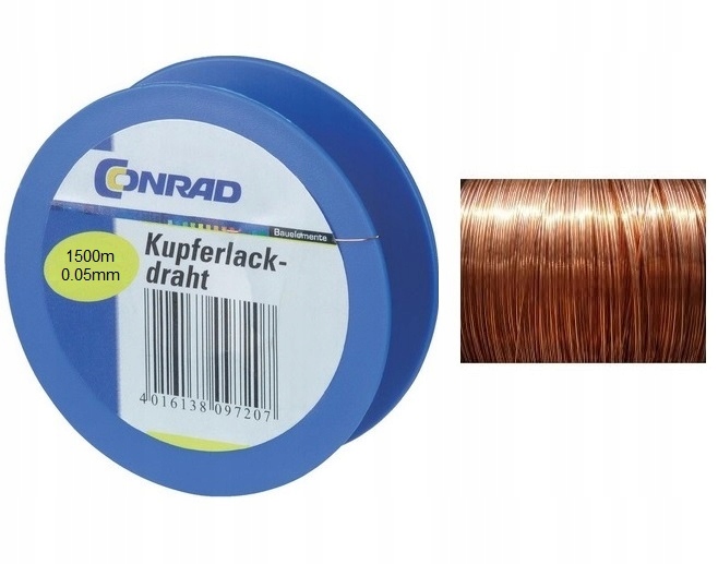 

Drut Miedziany 1500mb/0.05mm Z Miedzi Emaliowany