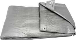 PLANDEKA 5x6 SREBNA GRUBA 120G/M2 PLANDEKI MOCNA