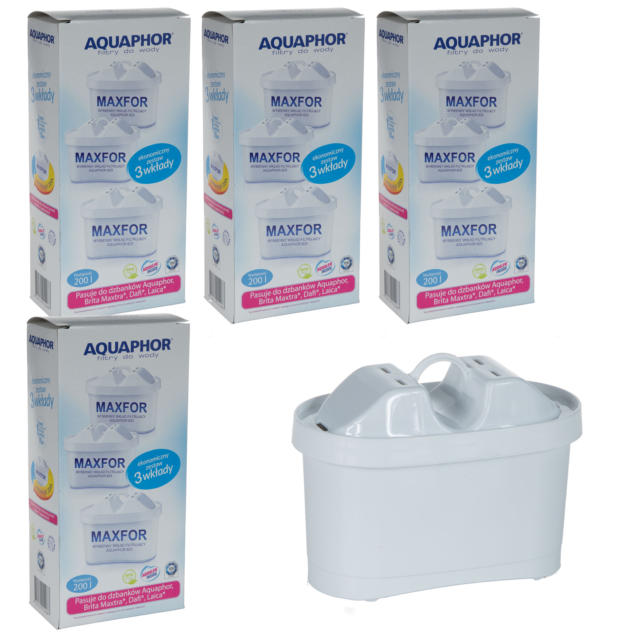 

12x Wkład do Aquaphor Maxfor Brita Maxtra Dafi