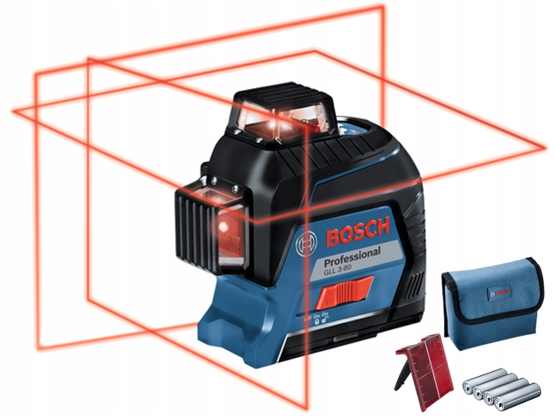 Laser liniowy Bosch GLL 3-80 Professional 360 stopni